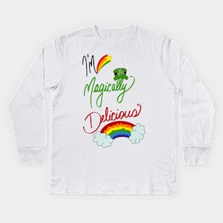 I'm magically delicious Kids Long Sleeve T-Shirt